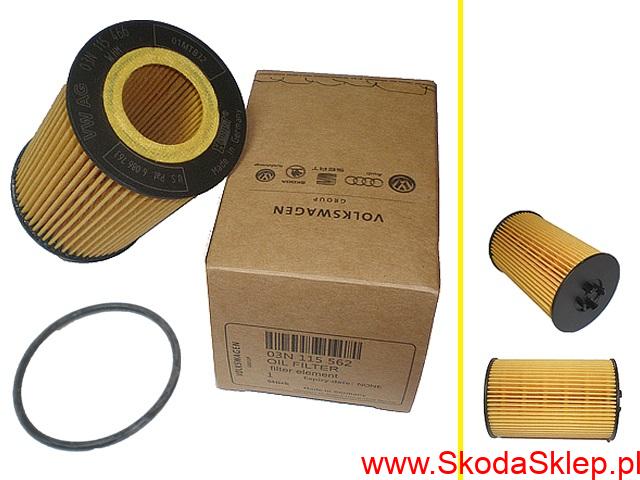 Filtr oleju Skoda Kodiaq, Octavia III, Rapid, Superb III 1,6Tdi 2,0Tdi -oryginał 03N115562B