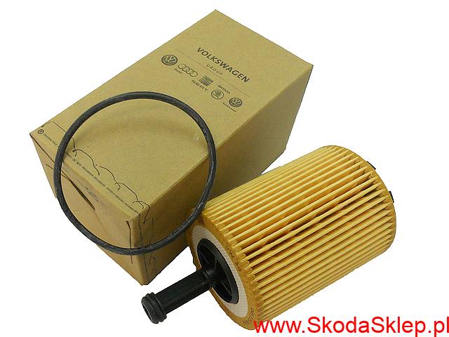 Filtr oleju Skoda Fabia, Octavia II, Roomster, Superb II, Yeti z silnikiem diesel -oryginał 071115562C