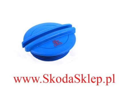 Korek zbiornika, zbiorniczka wyrównawczego Skoda Fabia, Octavia, Rapid, Roomster, Superb, Yeti kolor niebieski