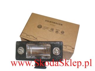 Lampa, lampka oświetlenia tablicy rejestracyjnej Skoda Fabia I, Fabia II, Yeti -oryginał  6Y0943021D/O