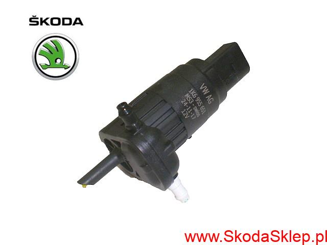 Pompka, silniczek spryskiwaczy szyb przód i tył Skoda Citigo, Fabia, Octavia, Roomster, Rapid, Superb, Yeti, Kodiaq, Karoq -oryginał 1K6955651