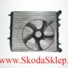 Chłodnica silnika Skoda Fabia I, Fabia II, Romster z wentylatorem