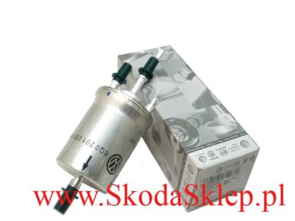Filtr paliwa Skoda Fabia I benzyna z zaworem 3 bary -oryginał 6Q0201051B