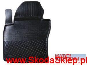 Dywanik gumowy Skoda Octavia II, Superb II i Yeti przedni lewy czarny - MatgumCX23pl