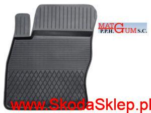 15470 Dywanik gumowy Skoda Octavia III przód lewy czarny - MatgumCX19pl