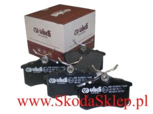 Klocki hamulcowe tył Skoda Octavia, Roomster, Rapid  Fabia Octavia II Yeti do tarcz 253mm 1J0698451/Z 1K0698451J/Z
