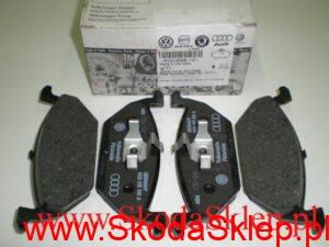 Klocki hamulcowe przód Skoda Fabia, Rapid, bez czujnika zużycia -Oryginał. 6Q0698151 1J0698151 6R0515301C