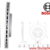 Tarcze hamulcowe przód Skoda Octavia I 280 mm -Bosch 1J0615301E