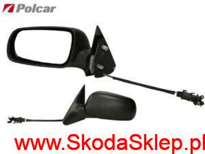 1U1857501BE Lusterko lewe sterowane manualnie Skoda Octavia I 1U1857501BE - Polcar