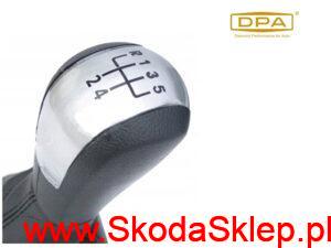 1Z0711141B_rk1 Gałka dźwigni zmiany biegów + osłona czerń - aluminium - DPA 1Z0711141B