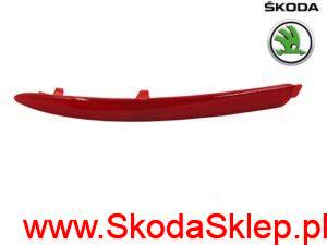 Listwa odblaskowa zderzaka Skoda Octavia II tył lewa - oryginał 1Z0945105A