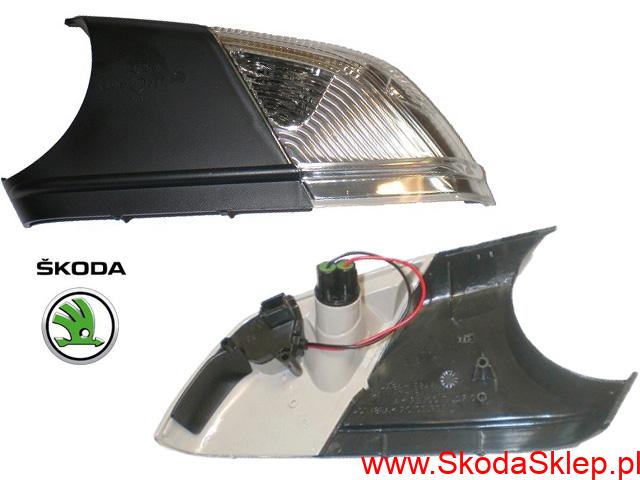 Kierunkowskaz lusterka z podświetleniem otoczenia Skoda Octavia II lewy -oryginał 1Z0949101D