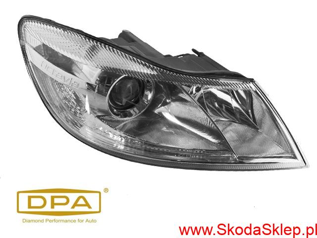 Lampa, reflektor przedni prawy Skoda Octavia II po 2009 r. -DPA 1Z1941018S