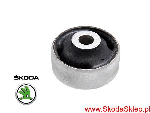 Poduszka, tuleja metalowo gumowa wahacza przód Skoda Citigo, Octavia I, Fabia po 2011 r. Rapid, Roomster -oryginał 1J0407181