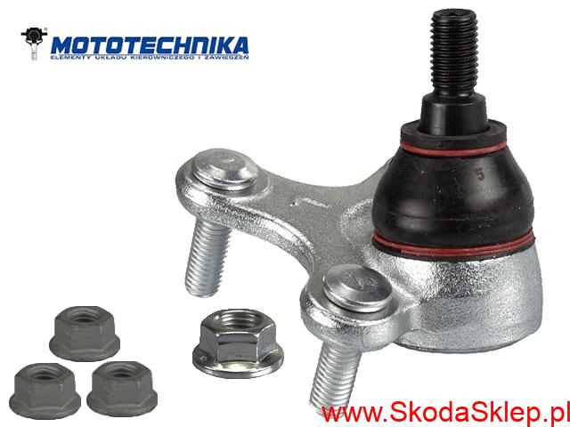 Sworzeń wahacza Skoda Skoda Octavia II, Superb II i Yeti prawy -Mototechnika 1K0407366C