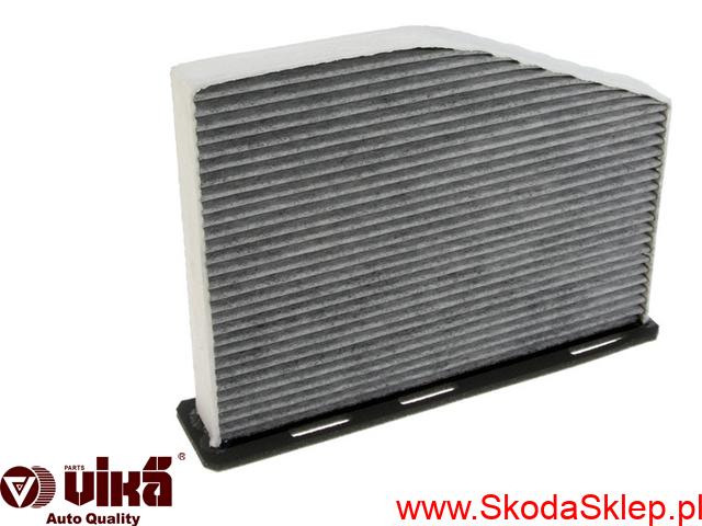 Filtr kabiny, przeciwpyłkowy Skoda Octavia II Superb II Yeti z węglem aktywnym -AQ Vika 1K1819653B