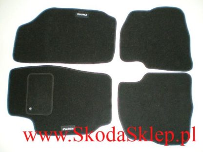 Dywaniki welurowe Fabia czarne