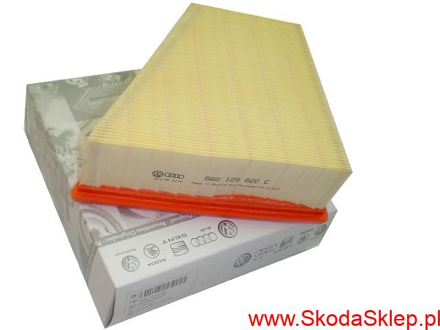 Filtr powietrza Skoda Fabia 1,2 1,4 Roomster 1,2 Rapid 1,2 Mpi -oryginał 6Y0129620