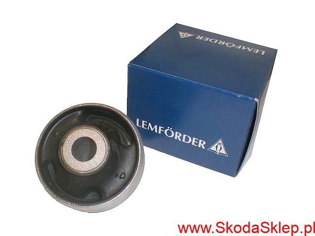 Poduszka, tuleja metalowo gumowa wahacza przód Skoda Octavia I, Fabia II i Roomster po 2010 r. , Citigo Rapid -Lemforder 1J0407181