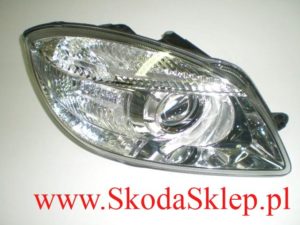 Lampa, reflektor prawy Skoda Fabia II Roomster 5J1941018A/O