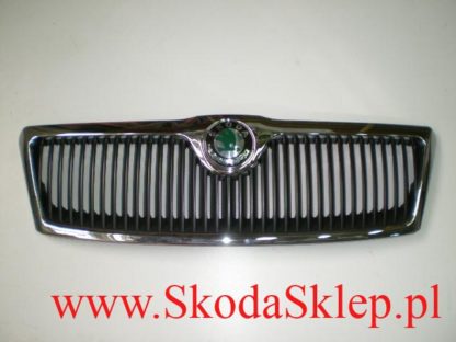 Atrapa, kratka wlotu powietrza, osłona chłodnicy Skoda Octavia II po 2004r -oryginał
