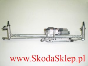 Silnik + mechanizm napędu wycieraczek przód Skoda Octavia II  1Z1955023E/Q