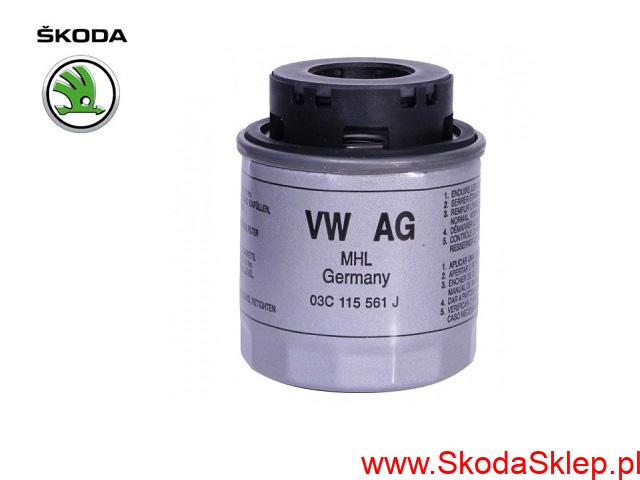 Filtr oleju Skoda Fabia II Octavia II Superb II Yeti 1,2/1,4 TSI do 03.2010r. -Oryginał 03C115561J