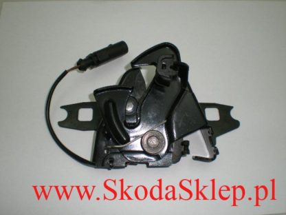 Zamek pokrywy silnika Skoda Octavia z mikrowłącznikiem -oryginał  1U0823509H/O