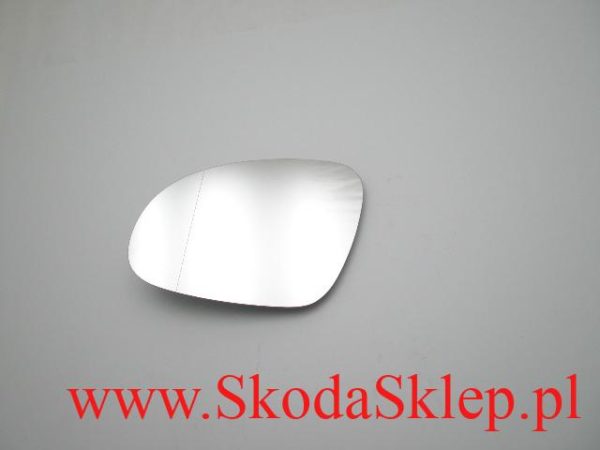 Szkło, wklad lusterka Skoda Superb lewe 1K0857521