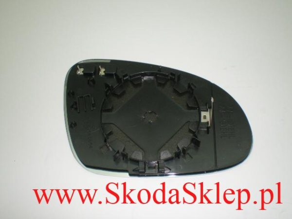 Szkło, wklad lusterka Skoda Superb lewe 1K0857521