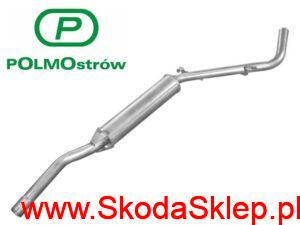 Tłumik środkowy Skoda Felicia 1.3, 1.6 po 1998 r. - 6U0253401B Polmo