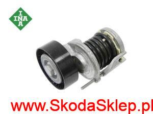 Napinacz, rolka paska klinowego Skoda Octavia II, Rapid, Yeti diesel z klimatyzacją - 038903315AH INA