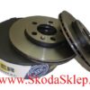 Tarcze hamulcowe tarcza hamulcowa przód Skoda Fabia BASIC -Delphi