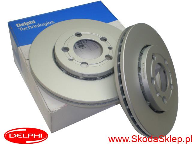 3984_1579534079_1j0615301d_rk1 Tarcze hamulcowe przód Skoda Octavia II, Yeti 280mm -Delphi 1K0615301AC