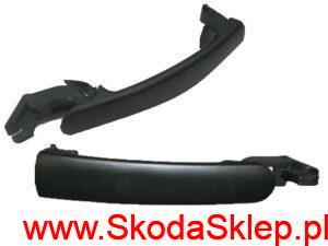 Klamka drzwi zewnętrzna Skoda Fabia, Octavia, Roomster czarna - 3B0837205G AQ Vika