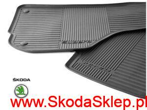 3T1061550_rki Dywaniki gumowe Skoda Superb II - Oryginał 3T1061550