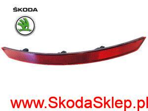 Listwa odblaskowa zderzaka Skoda Superb III tylna prawa - oryginał 3V5945106