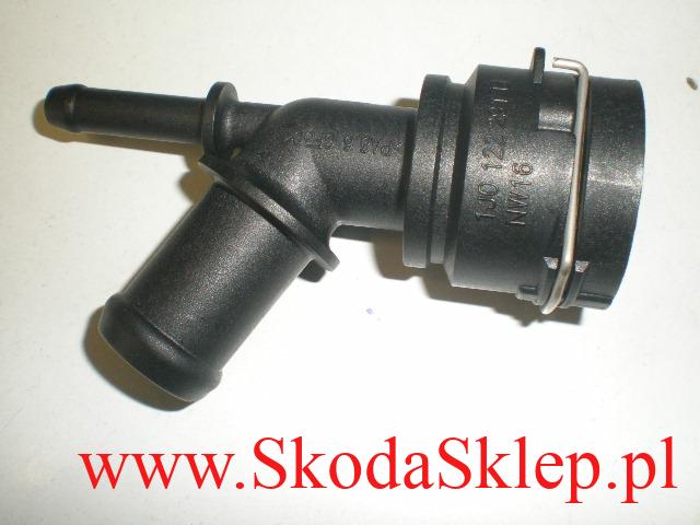 Króciec, złącze przewodu nagrzewnicy Skoda Octavia I -oryginał 1J0122291B