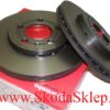 Tarcze hamulcowe tarcza hamulcowa przód Skoda Fabia, Octavia I, Rapid Roomster 256mm -Brembo