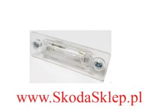 Lampa, lampka oświetlenia tablicy rejestracycyjnej Skoda Superb I AQ Vika 3B5998026A