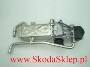 Zawór recylkulacji spalin z chłodnicą spalin Fabia II  Roomster  Rapid 1.6 TDI oryginał 03L131512CE