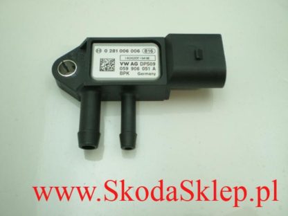 Czujnik różnicy ciśnień w filtrze cząstek stałych Skoda Octavia II -Bosch 059906051A