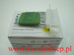 Opornik, rezystor dmuchawy nagrzewnicy Skoda Octavia II, Superb II, Yeti -oryginał 1K0959263A
