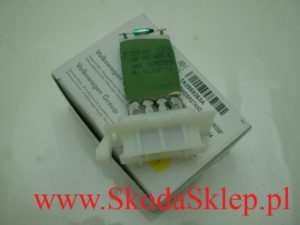 Opornik, rezystor dmuchawy nagrzewnicy Skoda Octavia II, Superb II, Yeti -oryginał 1K0959263A