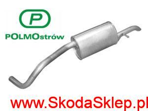 Tłumik końcowy Skoda Fabia I po 2006 r. Fabia II 1,2 Hatchback - 6Q6253609AR Polmo