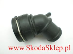 Króciec, złącze górne chłodnicy szybkozłącze Skoda Fabia, Octavia, Rapid, Roomster, Superb, Yeti 6Q0122291E