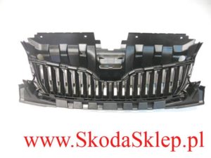 Atrapa, kratka wlotu powietrza, osłona chłodnicy Skoda Fabia III 6V0853653