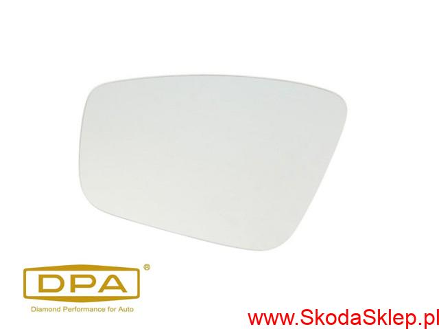 Szkło, wkład lusterka Skoda Fabia III, Rapid lewy -DPA 5JA857521C