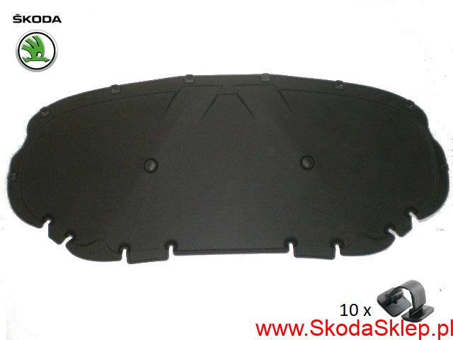 Izomata, wygłuszenie pokrywy, maski silnika Skoda Fabia III -oryginał 6V0863831