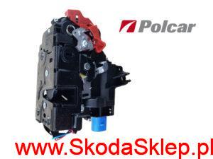 Zamek drzwi Skoda Fabia II tył lewy - 5J0839015 Polcar